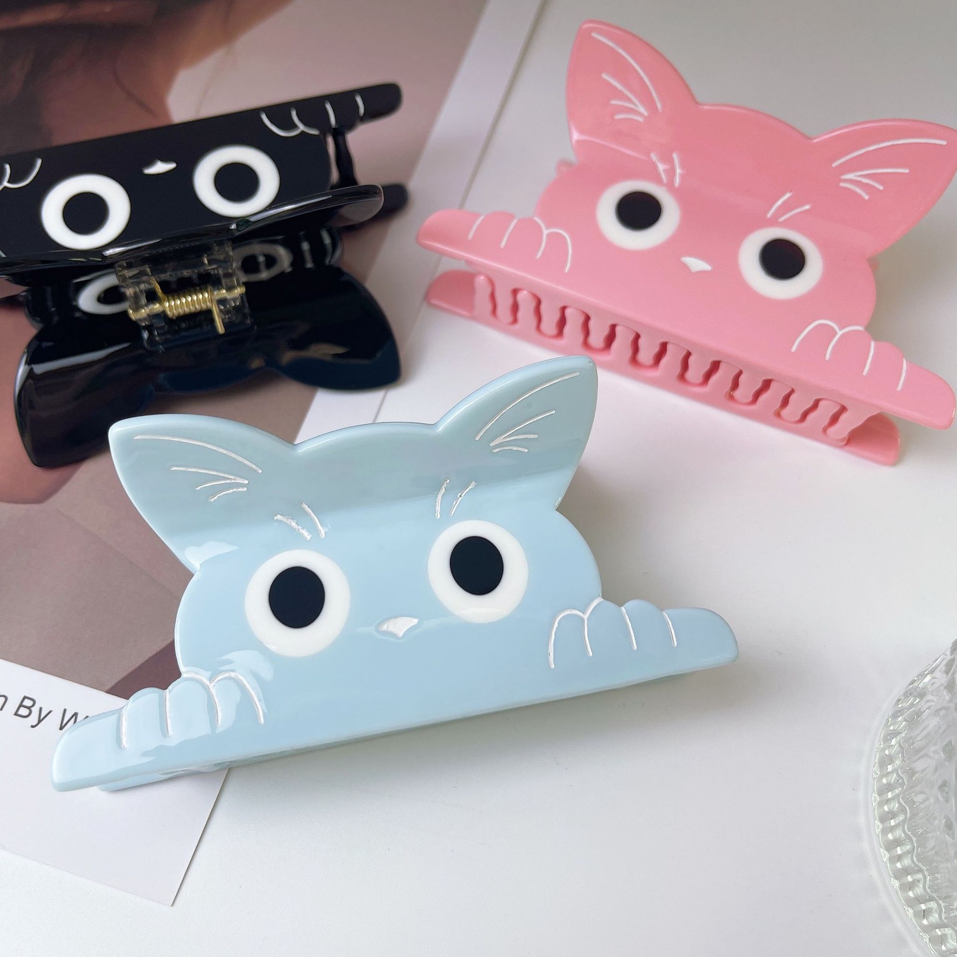 Premium Cat Acetate Hair Clips 3 premium animal acetate hair clips (复制)
