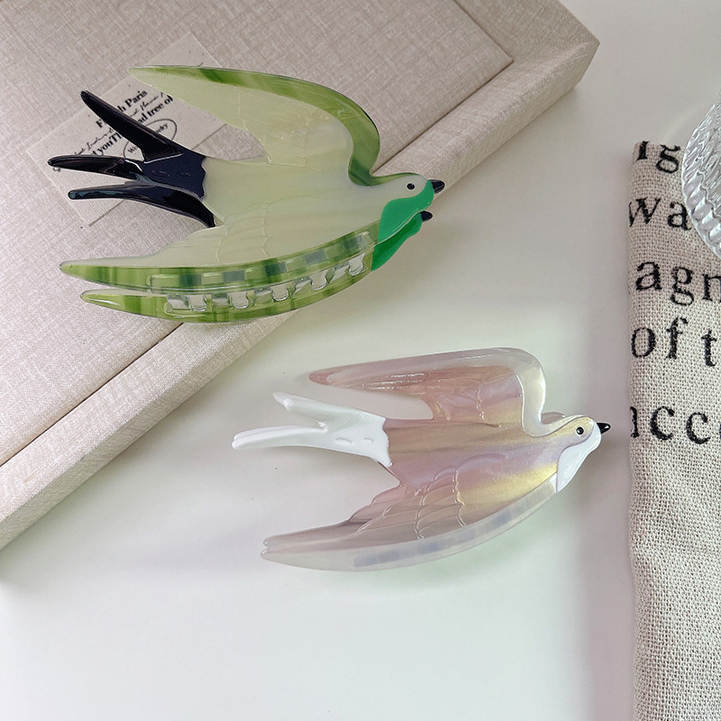 Bird Acetate Hair Claw Clip 2 whale shark acetate hair claw clip (复制)