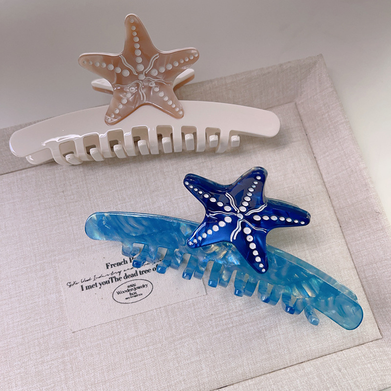 Starfish Acetate Claw Clip 4 premium acetate claw clip