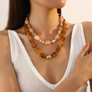 premium acrylic & resin necklace