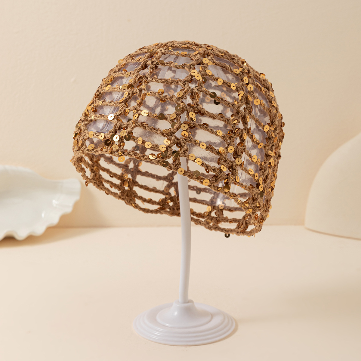 Sequin Crochet Bucket Hat 2 sequin crochet bucket hat