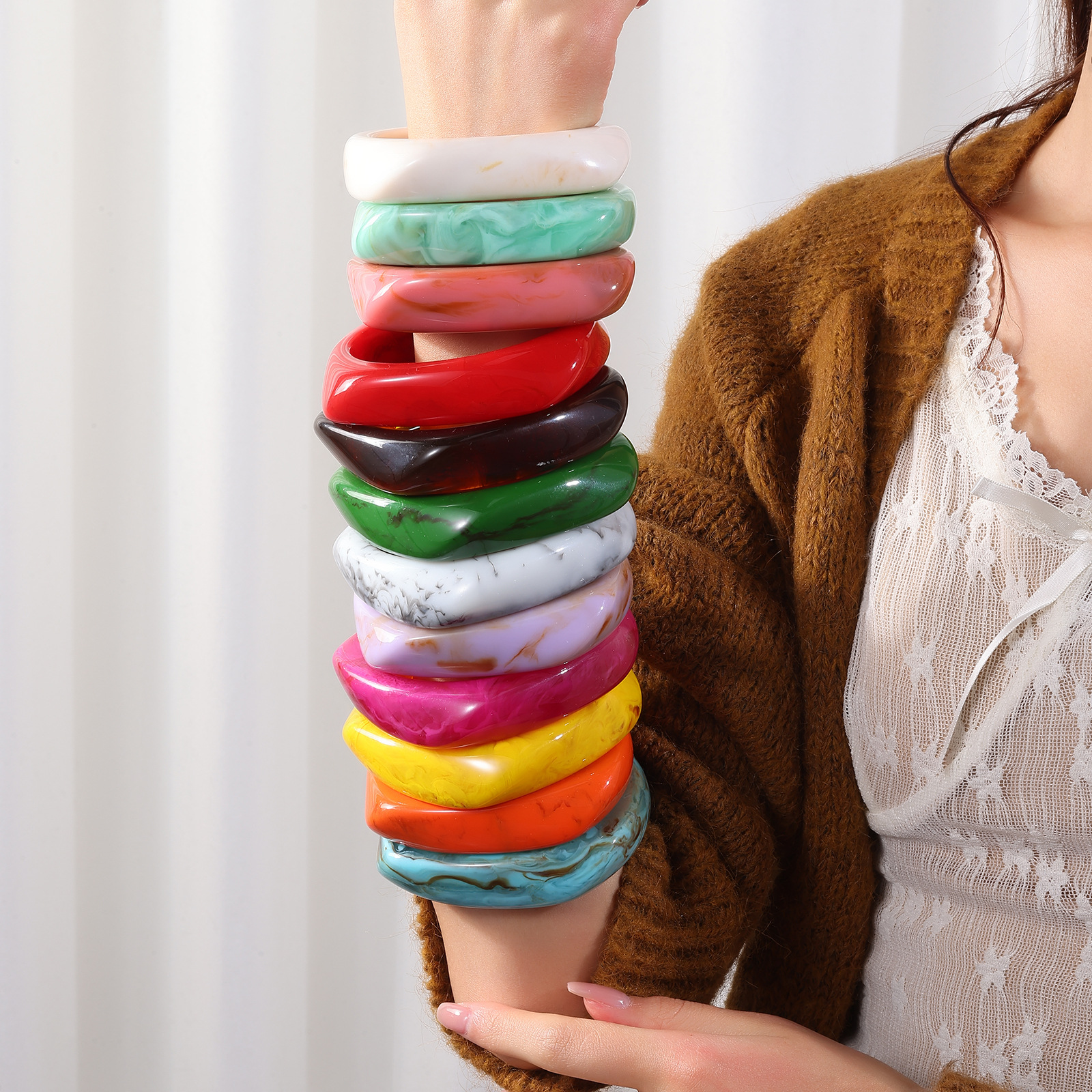 Premium Acetate & Resin Bracelets 3 premium acetate & resin bracelets (复制)