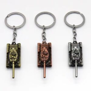 miniature t34 tank model keychain