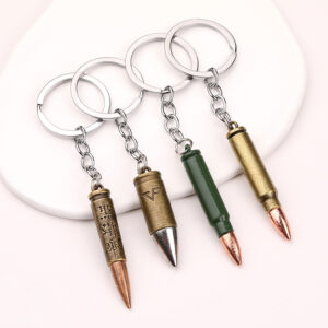 miniature bullet shell keychain