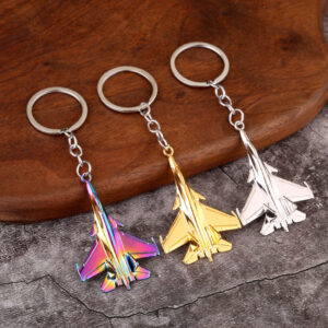 jet fighter model keychain