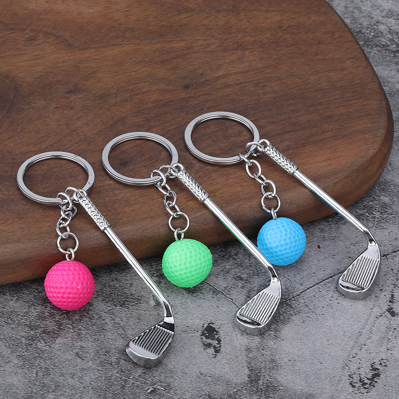 Golf Club and Ball Keychain 1 golf club and ball keychain