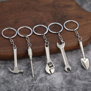 miniature metal hardware tool keychain