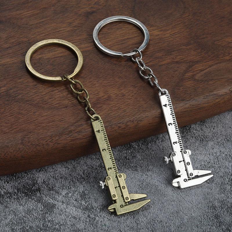 Home 186 miniature metal vernier caliper keychain
