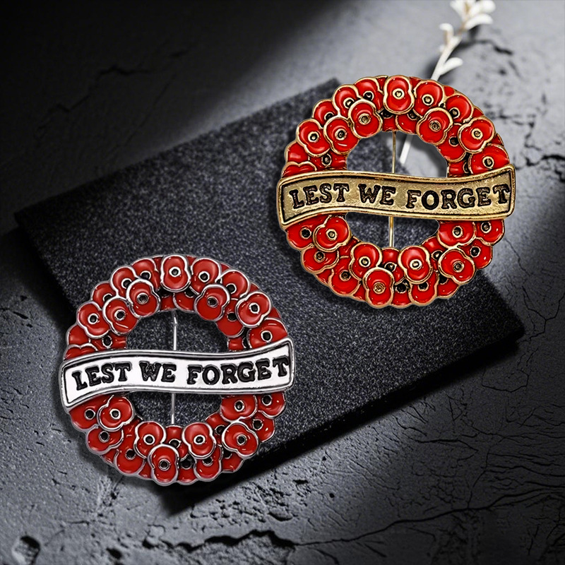 Home 282 poppy remembrance brooch