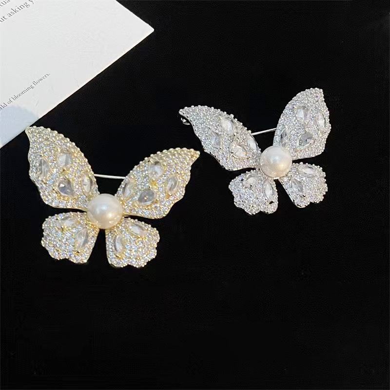 Luxury Lace Butterfly Brooch 1 luxury lace butterfly brooch