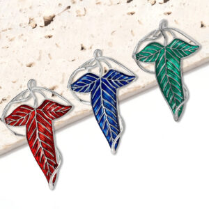 vintage vine leaf lapel badge for cardigans