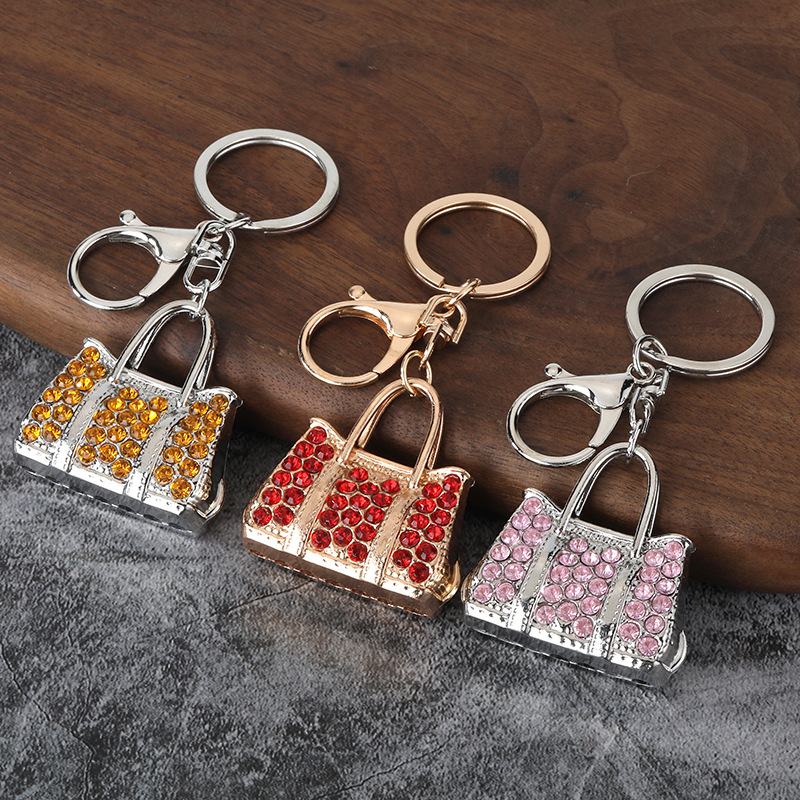 Home 202 sparkly rhinestone handbag keychain