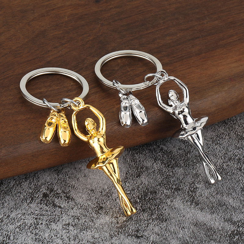 Home 259 mini metal ballet dancer keychai