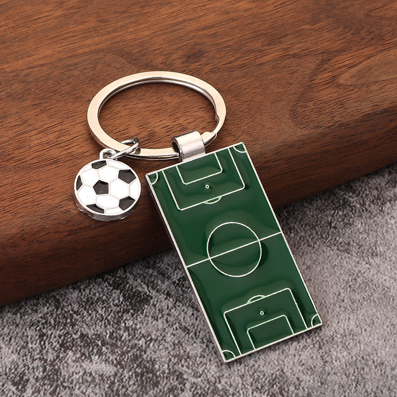 Mini Soccer Field Pitch Keychain 1 mini soccer field pitch keychain