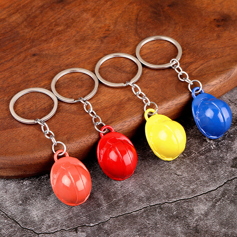 Home 277 3d construction safety helmet keyring