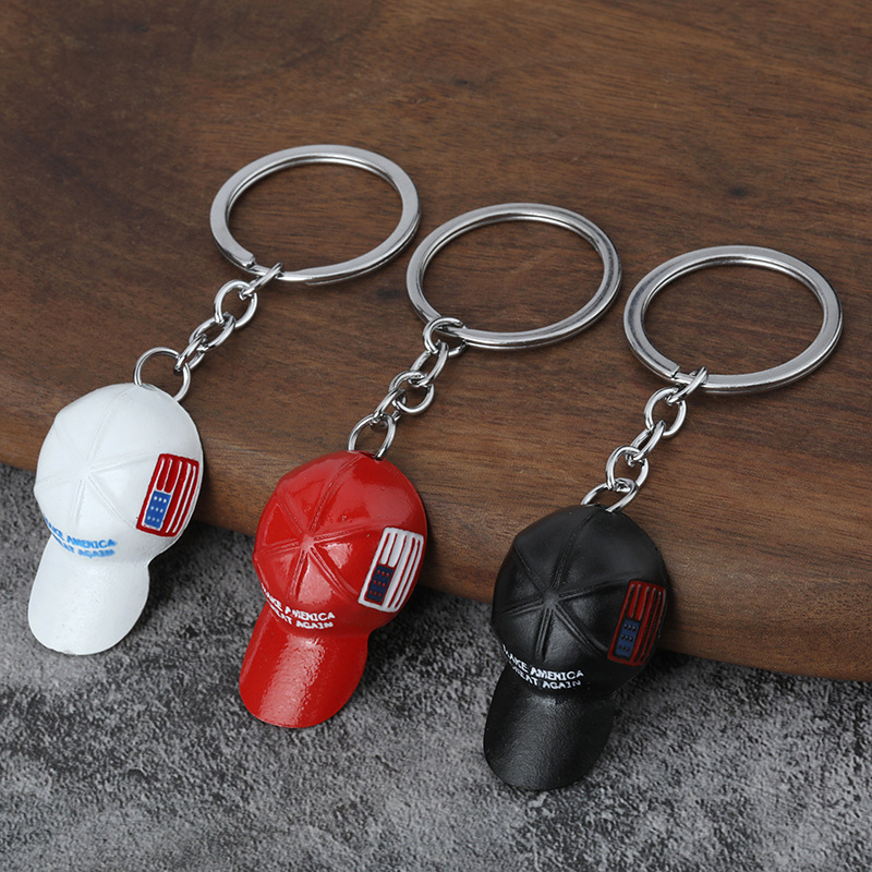 Home 189 mini metal baseball cap keychain