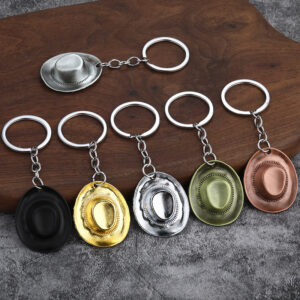 3d western texas hat keyring
