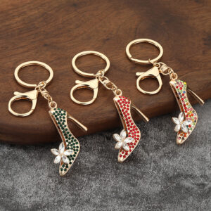 rhinestone high heel keychain
