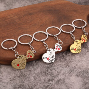 3d heart and arrow keyring gift
