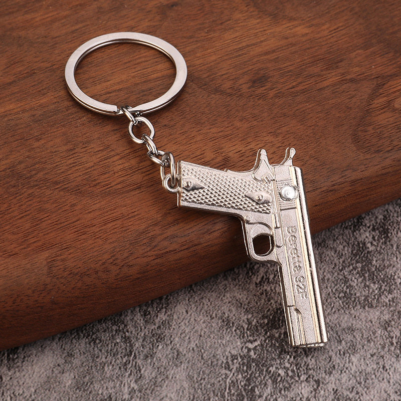 Miniature Pistol Gun Model Keychain 3 miniature pistol gun model keychain