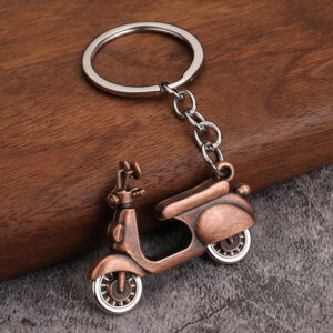 motorcycle helmet metal keychain