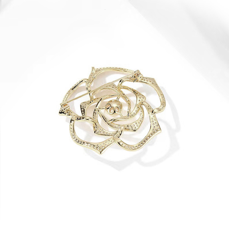 Camellia Pearl Brooch Pin 3 camellia pearl brooch pin