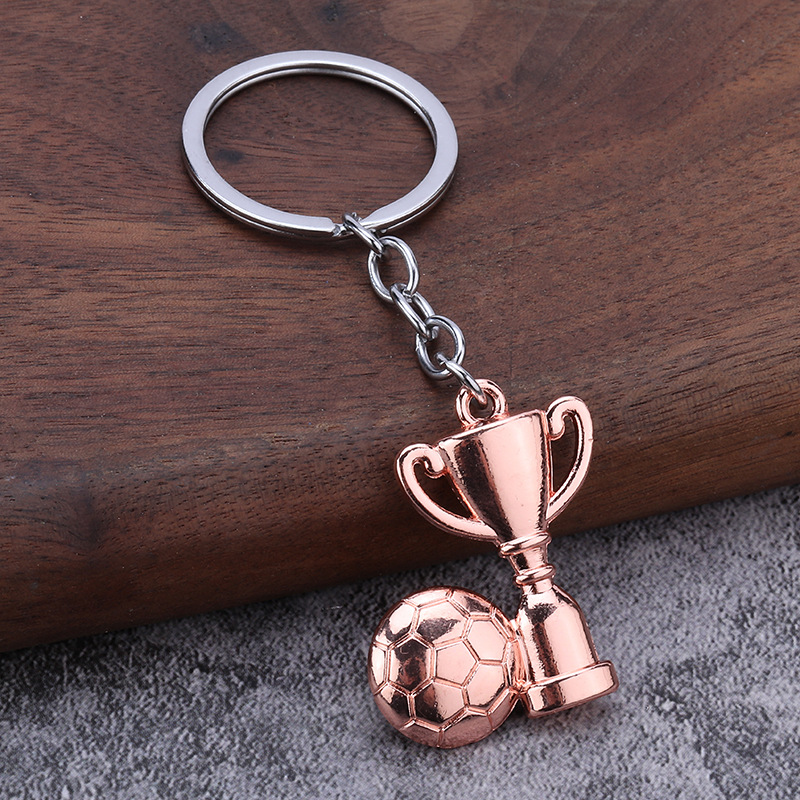 Mini Metal Football Trophy Keychain 2 mini metal football trophy keychain