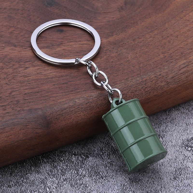 3D Gasoline Barrel Barrel Keyring 3 3d gasoline barrel barrel keyring