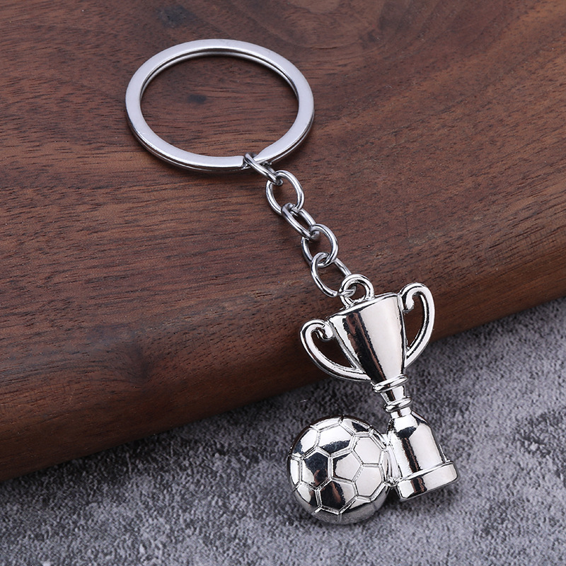 Mini Metal Football Trophy Keychain 3 mini metal football trophy keychain