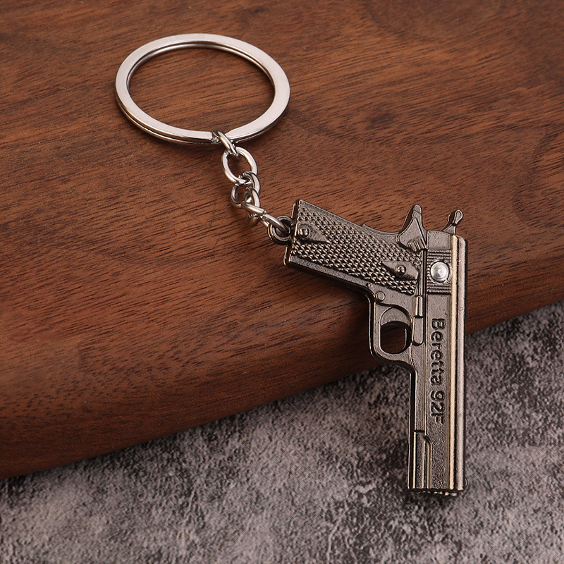 Miniature Pistol Gun Model Keychain 4 miniature pistol gun model keychain