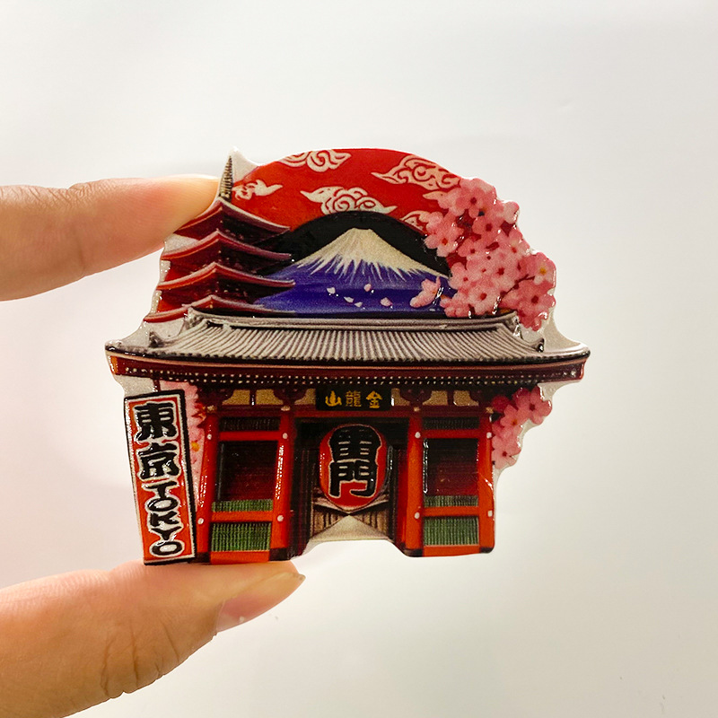 Japan Souvenir Fridge Magnet - 3D Tokyo, Osaka & Mount Fuji Landmark Decor 3 japan souvenir fridge magnet 3d tokyo, osaka & mount fuji landmark decor
