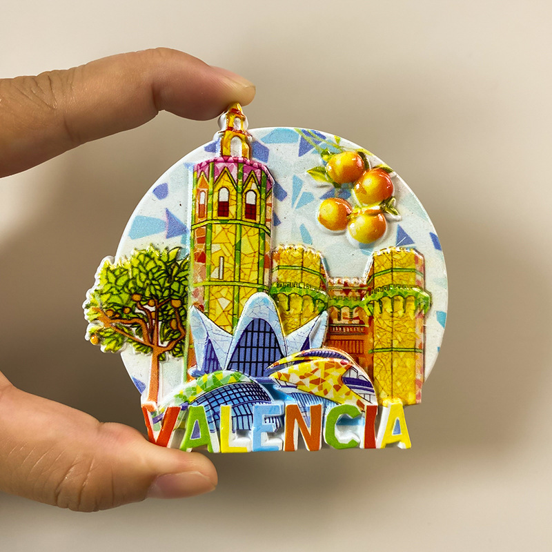 Spain Souvenir Fridge Magnet - 3D Flamenco & Spanish Landmark Decor 2 spain souvenir fridge magnet 3d flamenco & spanish landmark decor