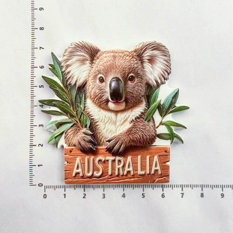 Australian Koala Fridge Magnet - 3D Souvenir Travel Decor 4 australian koala fridge magnet 3d souvenir travel decor