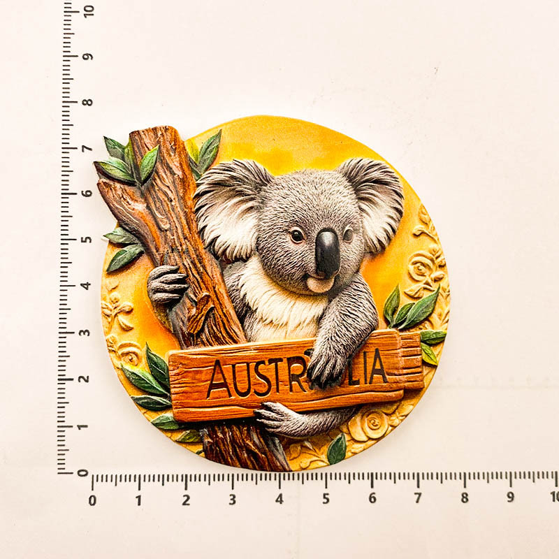 Australian Koala Fridge Magnet - 3D Souvenir Travel Decor 3 australian koala fridge magnet 3d souvenir travel decor