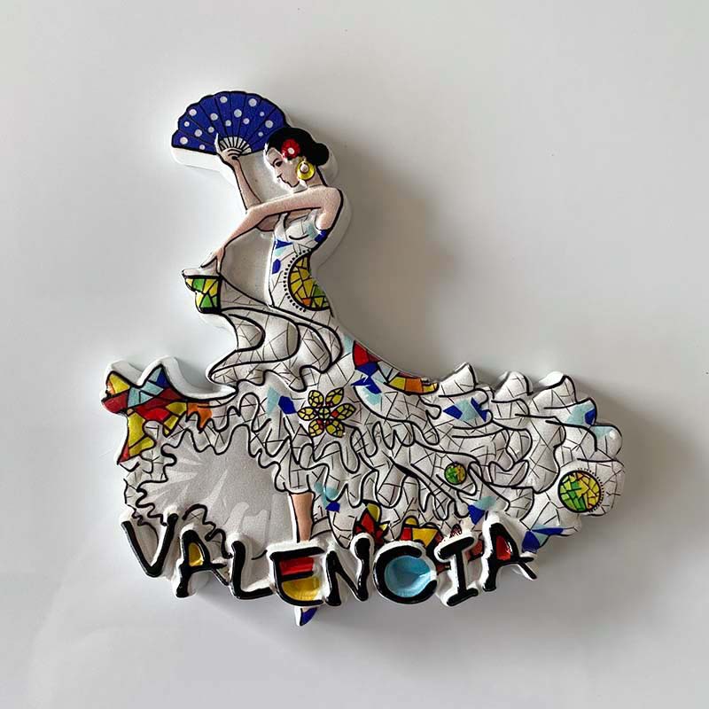 Spain Souvenir Fridge Magnet - 3D Flamenco, Guitar & Bull Cultural Decor 4 spain souvenir fridge magnet 3d flamenco, guitar & bull cultural decor