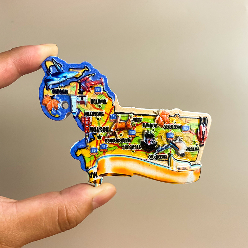 USA City Souvenir Fridge Magnet - 3D Landmark & Culture Travel Decor 7 usa city souvenir fridge magnet 3d landmark & culture travel decor