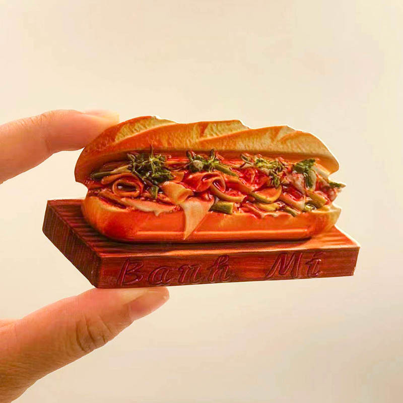 Vietnam Souvenir Fridge Magnet - 3D Cultural Landmark, Food & Travel Decor 3 vietnam souvenir fridge magnet 3d cultural landmark, food & travel decor