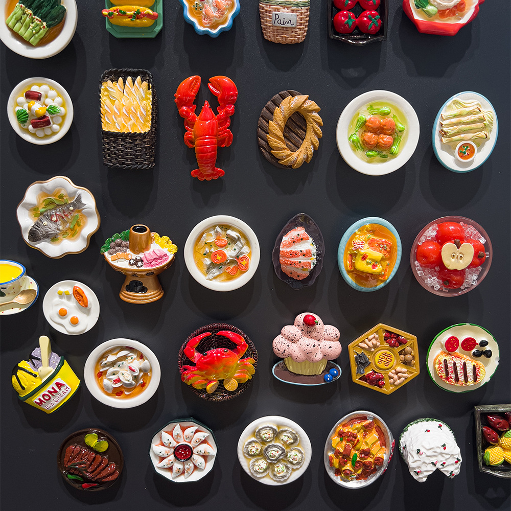 Home 223 decorative 3d food magnets cute kitchen home accents