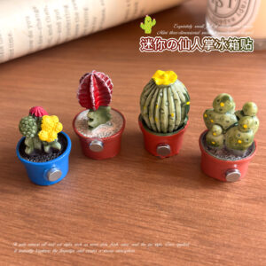 simulation succulent fridge magnet cute cactus landscape decor