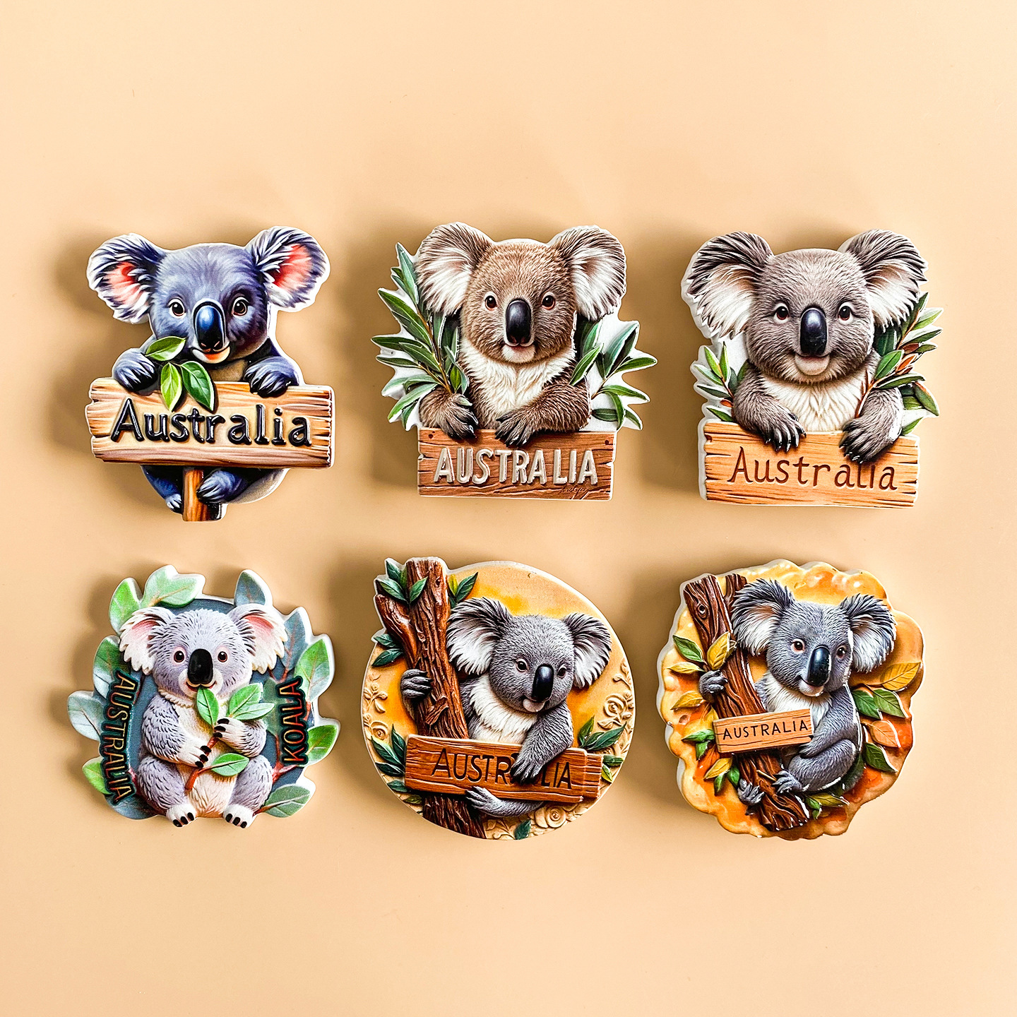 Home 263 australian koala fridge magnet 3d souvenir travel decor