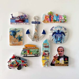 assorted travel souvenir fridge magnets 3d city & novelty decor