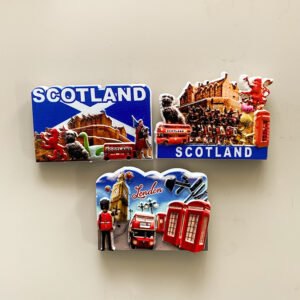uk & scotland souvenir fridge magnet 3d british landmark travel decor