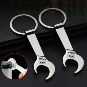 wrench bottle opener keychain