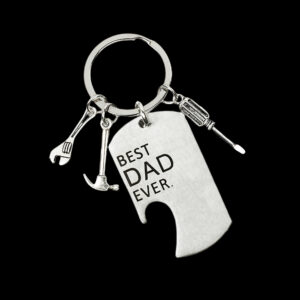 engraved stainless steel father’s bottle opener
