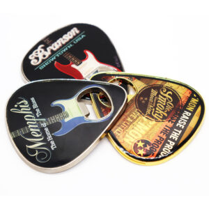 guitar pick bottle opener fridge magnet