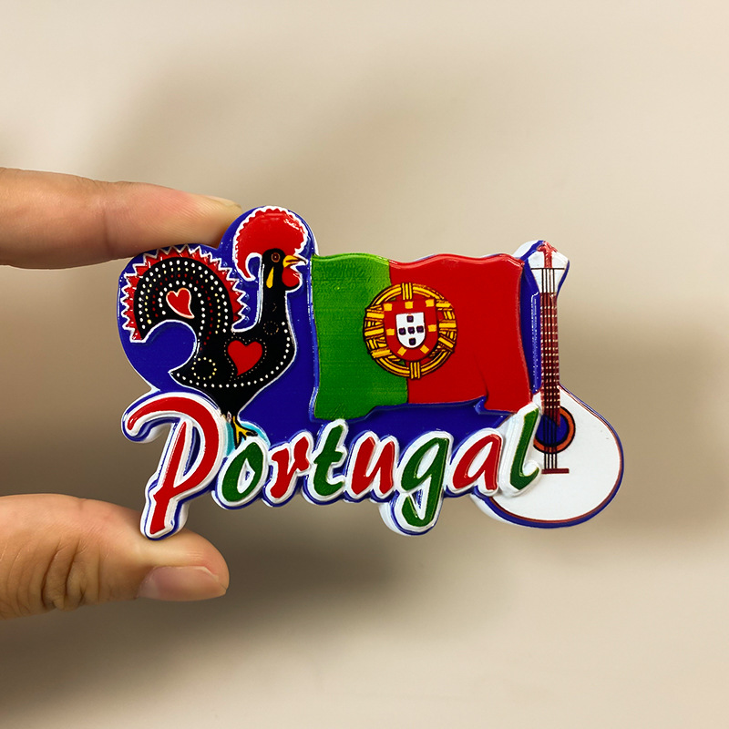 Portugal Souvenir Fridge Magnet - 3D Cultural Landmark & Azulejo Decor 2 portugal souvenir fridge magnet 3d cultural landmark & azulejo decor