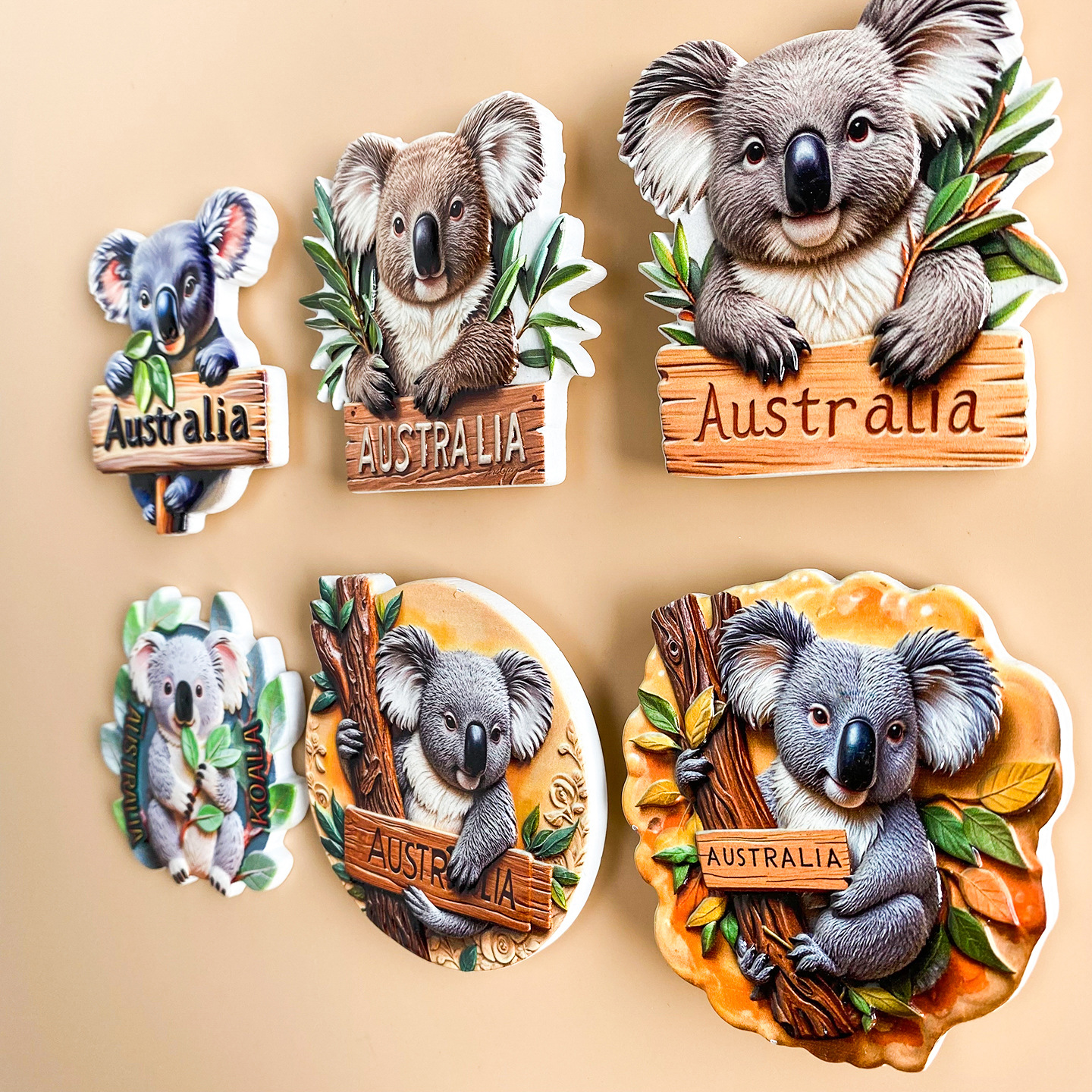 Australian Koala Fridge Magnet - 3D Souvenir Travel Decor 2 australian koala fridge magnet 3d souvenir travel decor