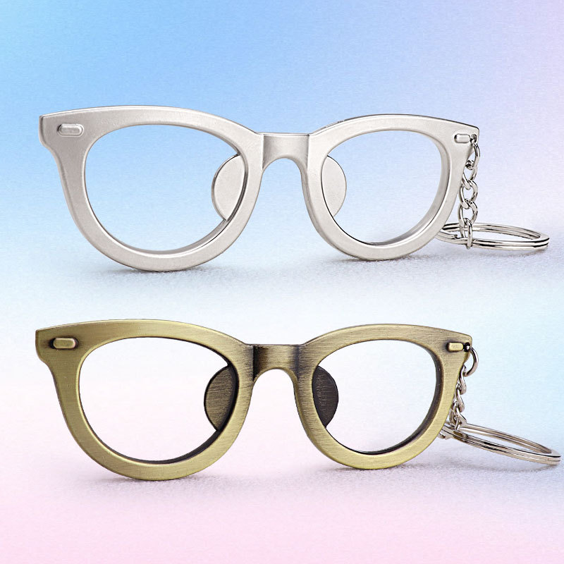 Eyeglasses Shaped Bottle Opener Keychain 2 eyeglasses shaped bottle opener keychain