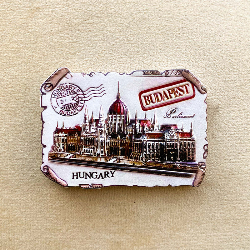 Home 215 budapest souvenir fridge magnet 3d city landmark travel decor
