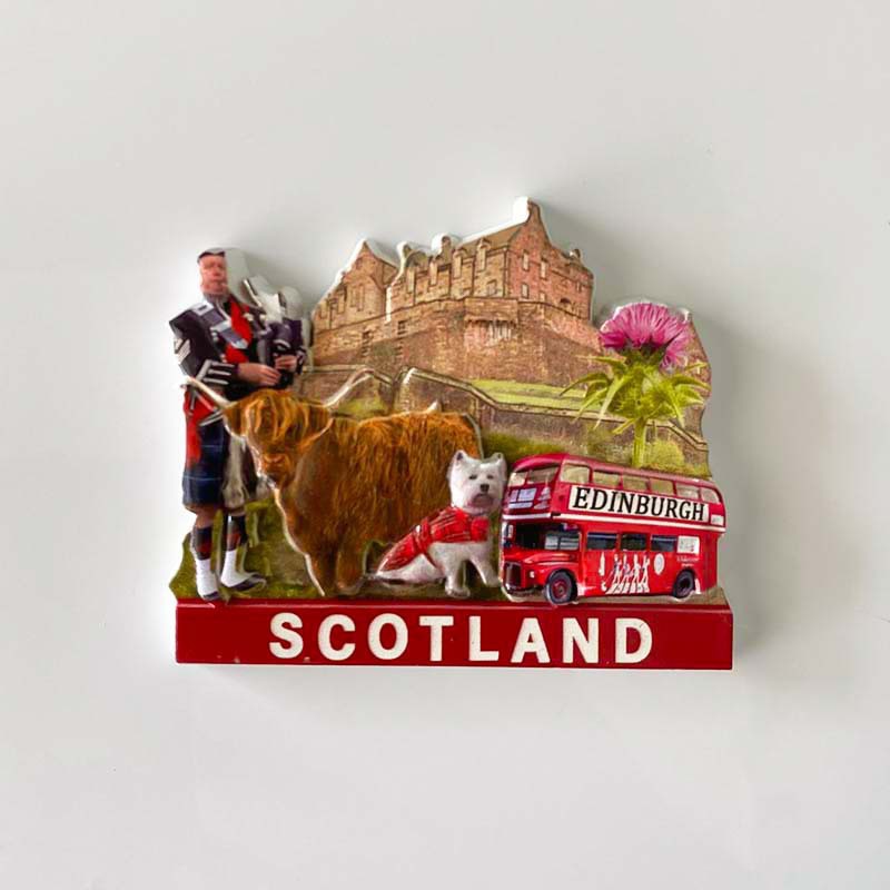 UK & Scotland Souvenir Fridge Magnet - 3D British Landmark Travel Decor 3 uk & scotland souvenir fridge magnet 3d british landmark travel decor
